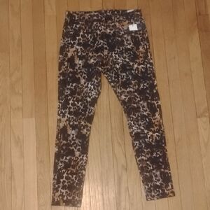 nwt AG 'the farrah' skinny ankle high rise pants 29 womens 8 leopard print